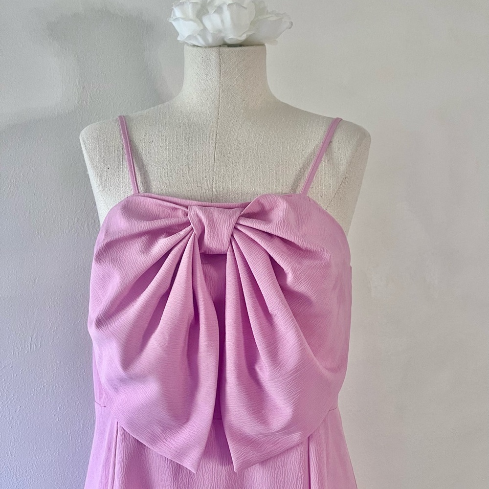 size L - bubblegum pink mini bow dress - Picture 5 of 9